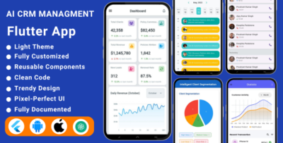 ai powered client policy management app flutter crm management system