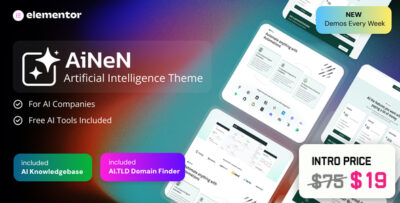 ainen – ai agent automation wordpress theme