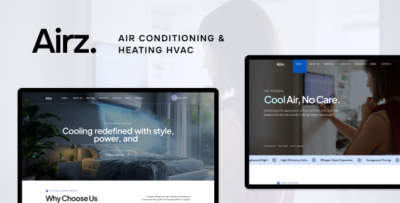 airz air conditioning heating hvac wordpress theme