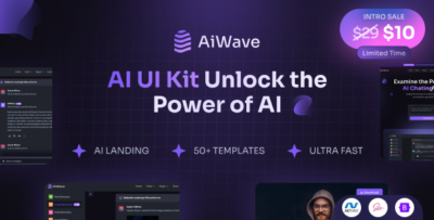 aiwave asp .net mvc 5 ai saas website dashboard ui kit