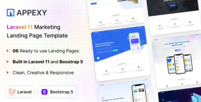 appexy laravel 11 landing page template