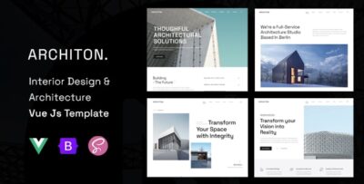 architon architecture interior design vue js template