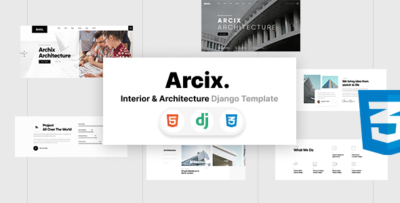 arcix architecture django template