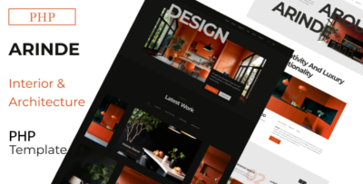 arinde architecture interior php template