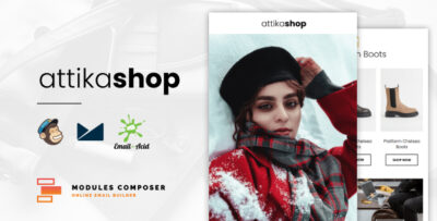 attika e commerce responsive email for fashion accessories