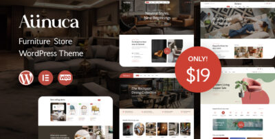 aunuca furniture store wordpress theme