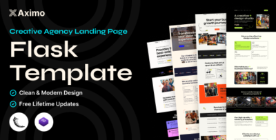 aximo flask creative agency bootstrap template 1
