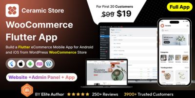ceramic store app e commerce store app in flutter android ios with woocommerce full app
