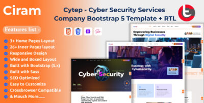 ciram cyber security services company bootstrap 5 html template rtl