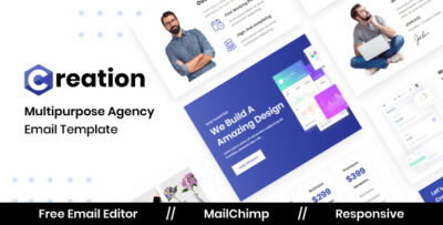 creation agency multipurpose responsive email template