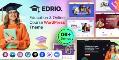 edrio education online course wordpress theme