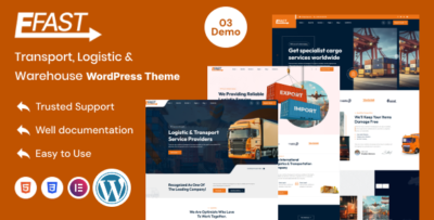 efast transport logistic warehouse wordpress theme