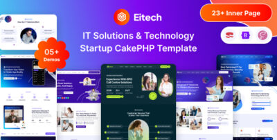 eitech it solutions technology startup cakephp template