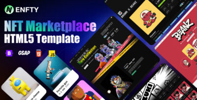 enfty nft marketplace html5 template