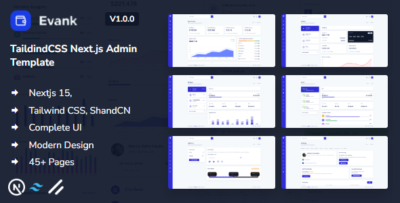 evank tailwindcss next.js admin template