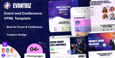 evantbiz conference events html template