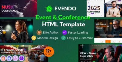 evendo event conference html template