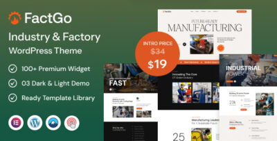 factgo industry factory wordpress theme