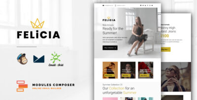felicia e commerce responsive email for fashion accessories