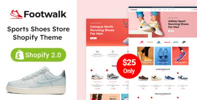 footwalk sports shoes store shopify 2.0 responsive theme