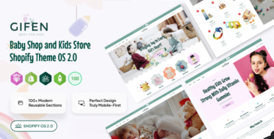 gifen baby shop and kids store shopify theme os 2.0
