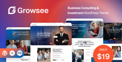 growsee business consulting investment wordpress theme