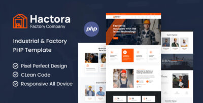 hactora industry factory php template
