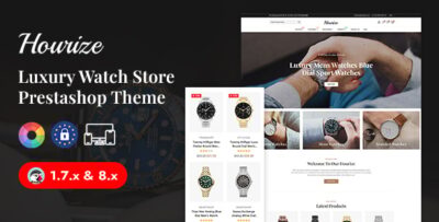 hourize wrist watch store prestashop responsive theme