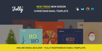 jolly the christmas new year responsive email template online builder