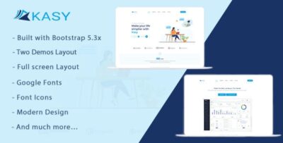 kasy responsive landing page template