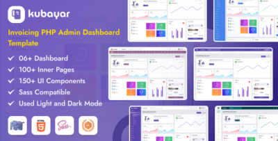 kubayar invoicing php admin dashboard template