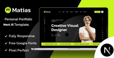 matias personal portfolio next js template