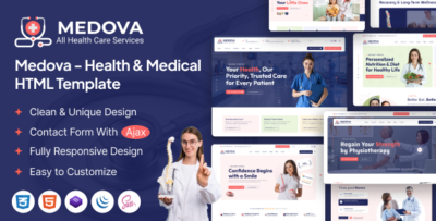 medova – health medical html template