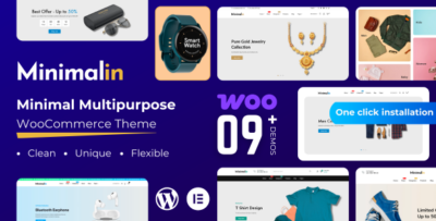 minimalin minimal multipurpose woocommerce wordpress theme