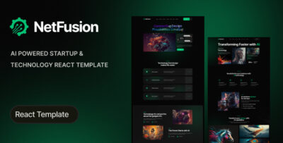 netfusion ai powered startup technology react template 1