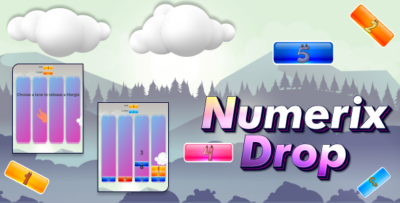 numerix drop – html5 puzzle game construct 3 admob
