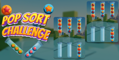 pop sort challenge – html5 puzzle game