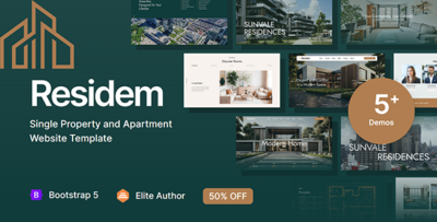 residem single property and apartment website template