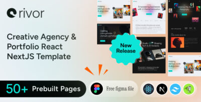 rivor creative agency portfolio nextjs template