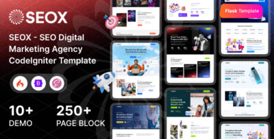 seox seo digital marketing agency codeigniter template
