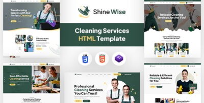 shinewise cleaning services html template