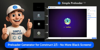 simple preloader generator for construct 2 construct 3 – no more black screens