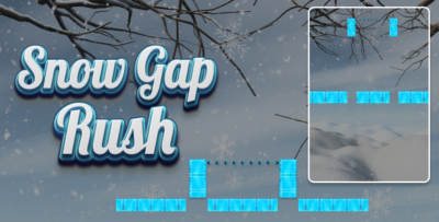 snow gap rush – arcade html5 game with admob