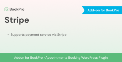 stripe payment add on for bookpro plugin