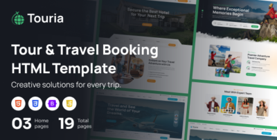 touria tour travel booking html template