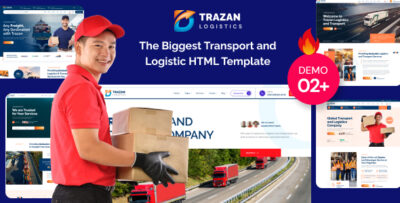 trazan transportation logistics business html template