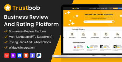 trustbob business review and rating platform saas