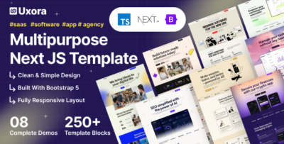 uxora sass and software next js template