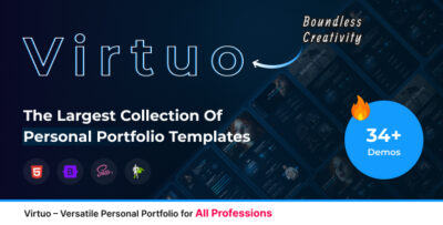 virtuo personal portfolio html template