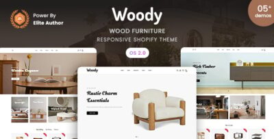 woody wood furniture shopify 2.0 theme
